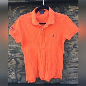 Ralph Lauren Howard University The Skinny Polo Short Sleeve Shirt L